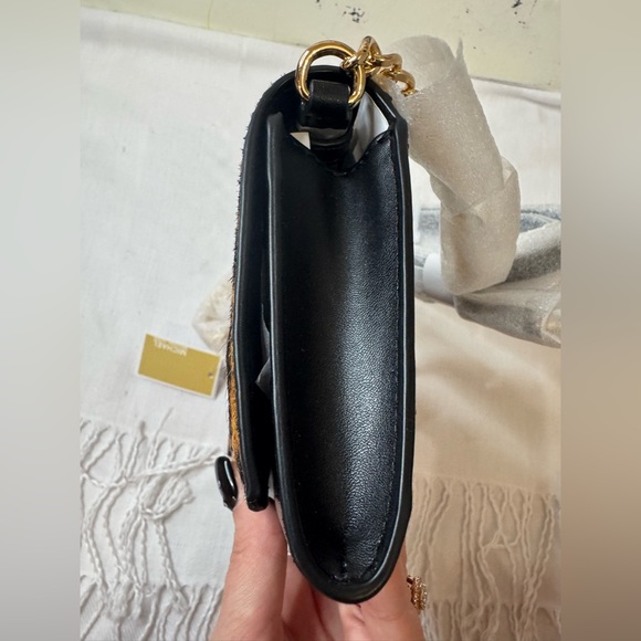 NWT Michael Kors Leopard Print Calf Hair Crossbody Bag - Picture 8 of 12